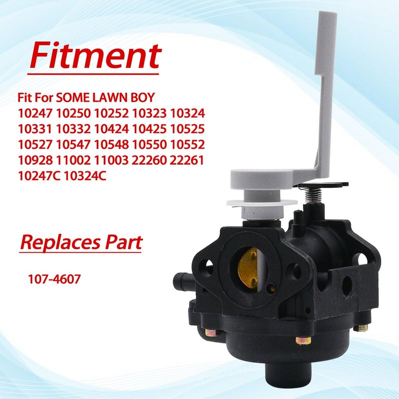 JDLLONG 107-4607 Carburetor Fit for Duraforce Lawn Boy Lawnmower 2 Cycle Assembled Carb with Gaskets - Image 4